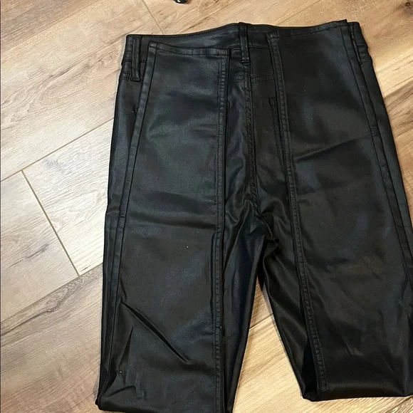 White House Black MarketThe Skinny Black Leather look Trousers black - Picture 3 of 13